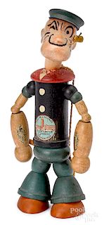 Chein jointed wood Popeye figure