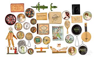 Collection of advertising toys