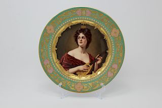 Antique Royal Vienna Hand Painted Plate