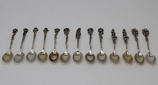 13 Reed & Barton Sterling Silver Demitasse Spoons