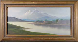 American School, Painting of River Landscape