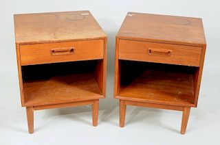 Pair Westnofa Scandinavian Teak Side Cabinets