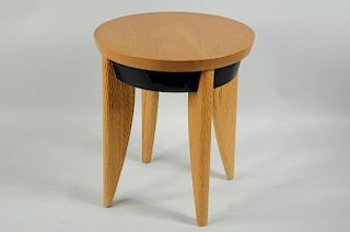 Italain Modern Ash & Composite Occasional Table