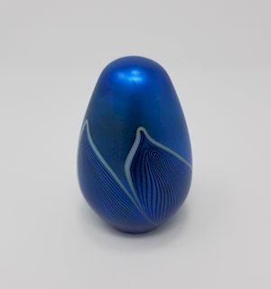 Orient & Flume Art Glass Egg Paperweight