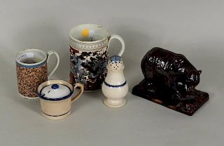 Five Staffordshire Items