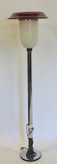 MIDCENTURY. Chrome Standing Lamp With