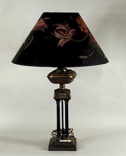 Victorian Brass "Hinks No. 2 Duplex" Oil Lamp