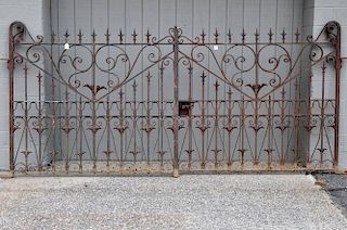 Pair Large Wrought Iron Gates