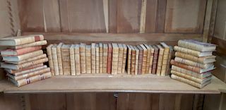 MISC. LOT OF 45 LEATHER BOUND BOOKS