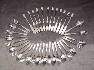 36 PC. LOT OF CHRISTOFLE SILVER PLATED FLATWARE