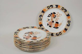 Eleven English Wood & Sons Porcelain Plates