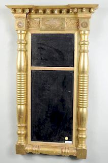 American Classical Gilded Tabernacle Mirror