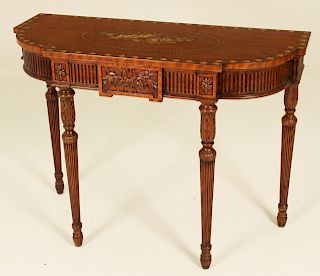 ADAMS STYLE MAHOGANY CONSOLE TABLE BY THEODORE ALEXANDER
