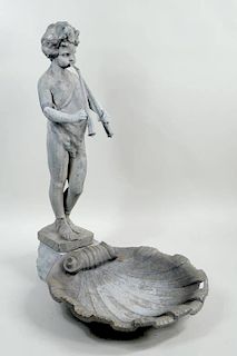 Lead Figural Fountain By Florentine Craftsmen, NY