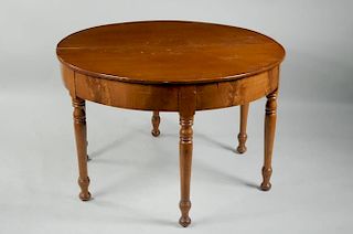 Late Sheraton Two Part Center Table