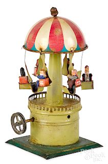 Flying carousel steam toy accessory