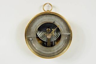 Holosteric Brass Barometer