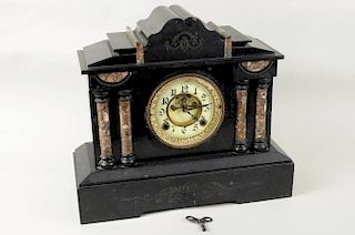 Victorian Marble/Slate Mantel Clock