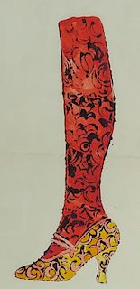 Andy Warhol (AMERICAN, 1928–1987) Leg & Shoe