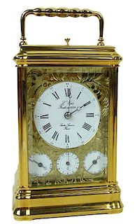 A French Carriage Clock L'epee, 20th Century