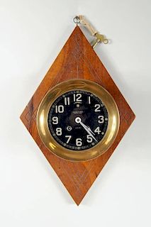 Chelsea Ship's Clock w/Black Dial