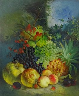 Eloise H Stannard -Still Life Study Fruit -Oil Painting