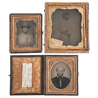 Private Jonas Shattuck, 26th Massachusetts Infantry, Five Tintypes Incl. Civil War-Date Portraits