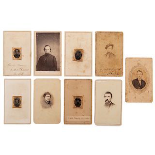 Ohio 3rd Volunteer Cavalry, Large Collection of Tintypes, CDVs, Ribbons, Medals, and More