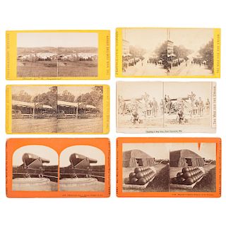 E. & H.T. Anthony and Taylor & Huntington Civil War Stereoviews, Incl. the Grand Review