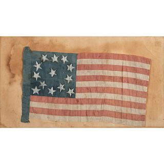 13-Star US Flag with Unusual Star Pattern