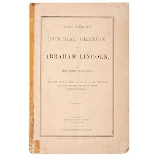 Lincoln Assassination, Three Funeral Sermons Preached During the Time of National Mourning