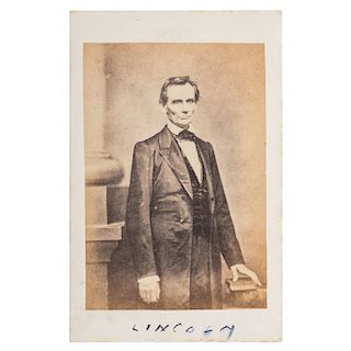 Abraham Lincoln CDV by Brady, Taken Before the Cooper Union Speech