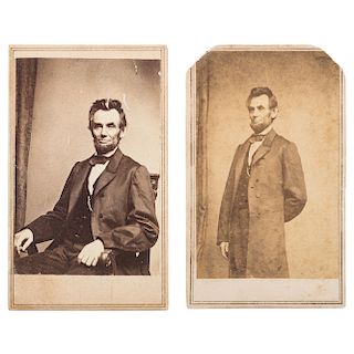 Abraham Lincoln, Two CDVs by Brady/Anthony