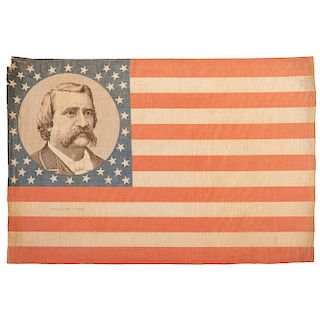 Blaine & Logan, Pair of 1884 Campaign Flags