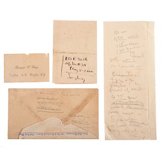 Ernest Hemingway, Collection of Hand Notations