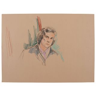 Joan Andrew, Washington Post and CNN Sketch Artist, Nine Original Sketches of Supreme Court Justices, 1982