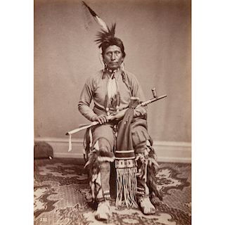 A. Zeno Shindler Albumen Photograph of Black Eagle, Yankton Dakota