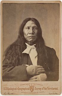 Hayden Expedition Cabinet Photograph of Red Cloud