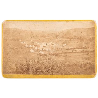 Camp Fairview, New Mexico, Boudoir Card with Notation Referencing Search for Geronimo