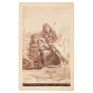 D. B. Chase Boudoir Photograph of Pueblo Indians from San Ildefonso
