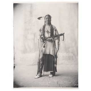 F.A. Rinehart, Two Platinum Photographs Featuring Chief Revenger, Crow, and Touch the Cloud, Cheyenne