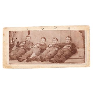 The Dalton Gang in Death, Photograph Taken in Coffeyville, Kansas