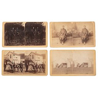 Colorado Stereoviews by T.C. Miller Documenting People from the American West, Featuring Chinese Woman and Photographer