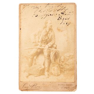 Buffalo Bill Cody Signed Cabinet Card, By Pirou of Paris
