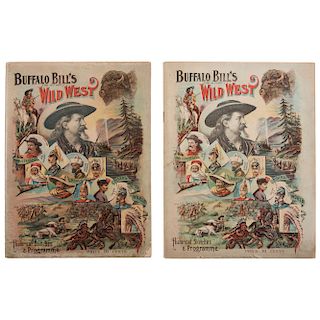Buffalo Bill Wild West Programs for 1892, 1895, and 1898