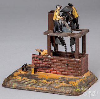 Painted dredge steam toy accessory