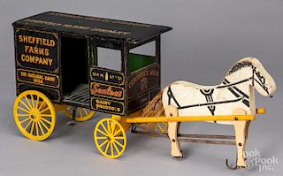 Sheffield Farms Company horse drawn milk wagon