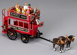 Trophy Miniatures horse drawn Piccadilly Omnibus