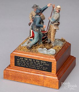 Toy soldier figural of a civil war scene