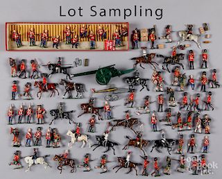 Large collection of Britain's toy soldiers